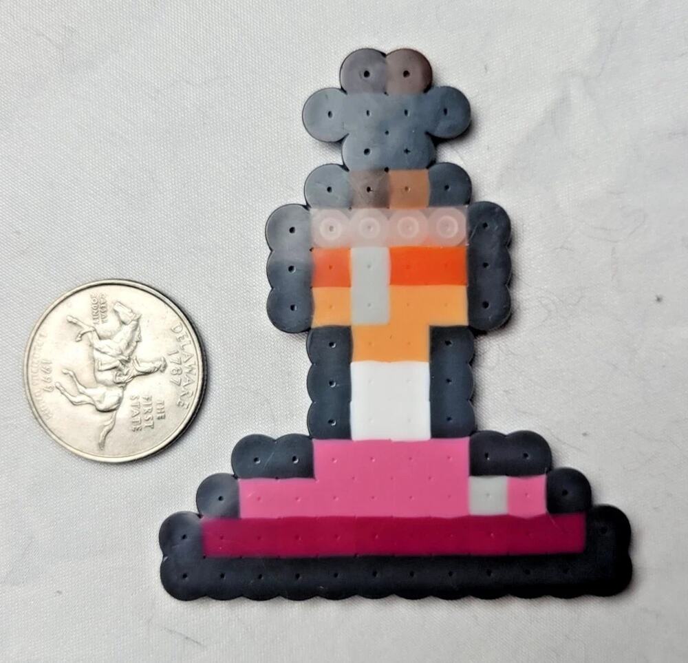 Sunset Lesbian LGBT Potion Perler Pixel Art